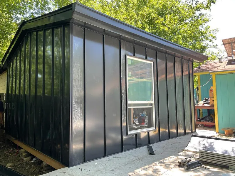 Black standing seam metal wall panels for Metal Roof Installation in Memphis